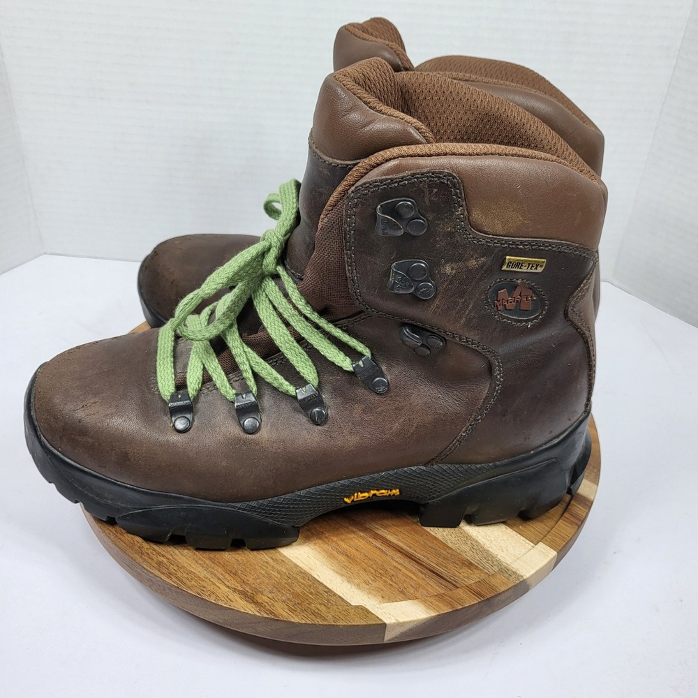 Merrell Ridge Gore-Tex II Hiking Boots Womens 8 Brown Good Vibram Leather 50806